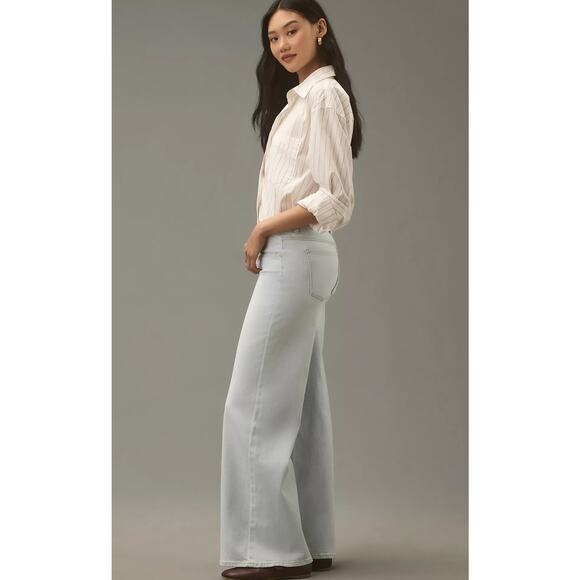 NWT DL1961 Hepburn Low-Rise Wide-Leg Jeans - 28 waist - Picture 1 of 6